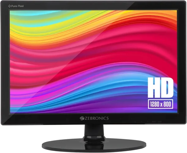 ZEBRONICS V16HD LED Monitor with Supporting HDMI VGA Input, HD 1280x800