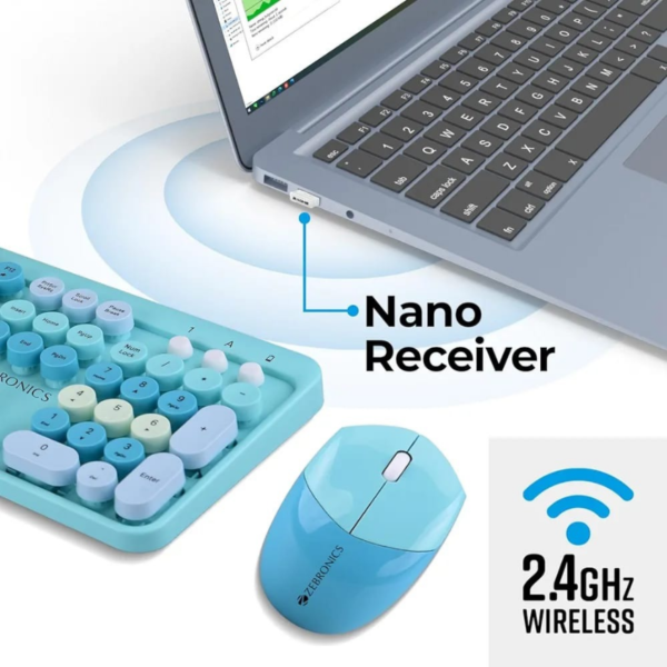 ZEBRONICS Companion 301 2.4GHz Wireless Keyboard and Mouse