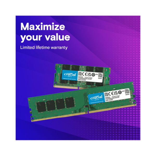 Crucial Desktop RAM 8GB DDR4 3200MHz (CT8G4DFRA32A)