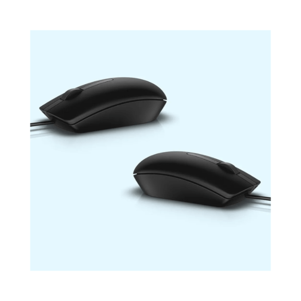Dell MS116 Wired Optical Mouse, 1000DPI, LED Tracking, Plug & Play