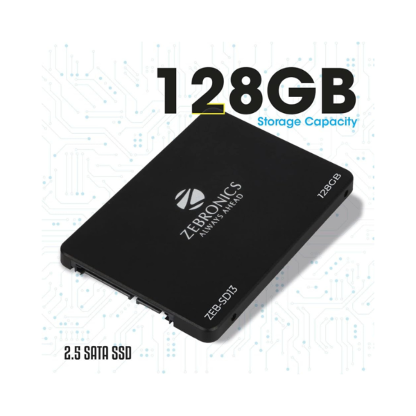 ZEBRONICS SD13 128GB 2.5 inch SATA SSD,Ultra Low Power Consumption