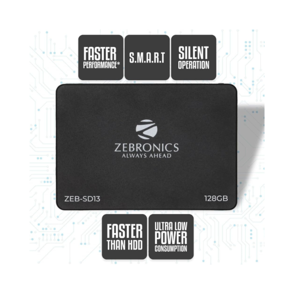 ZEBRONICS SD13 128GB 2.5 inch SATA SSD,Ultra Low Power Consumption