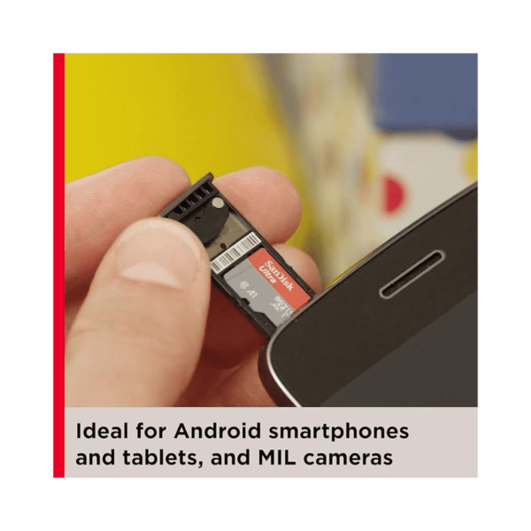 SanDisk Ultra 64GB Micro SD XC UHS-I, 140MB/s R, Memory Card