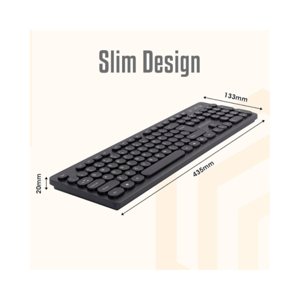 ZEB K24 USB Keyboard with Long Life 8 Million Keystrokes, 1.3m cable
