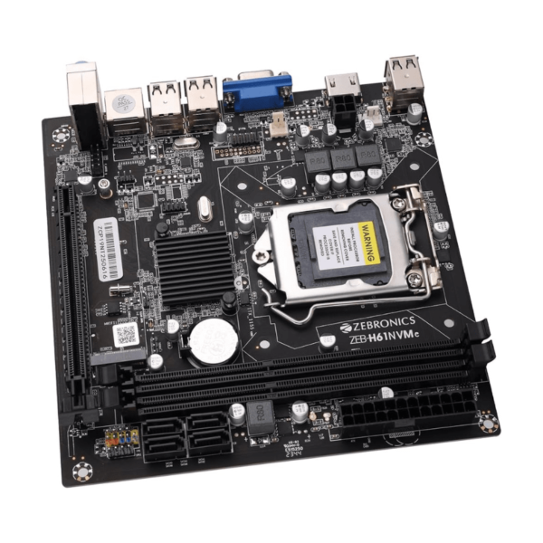 ZEBRONICS H61-NVMe DDR3 Motherboard, Intel 2nd & 3rd Gen, M.2 Slot