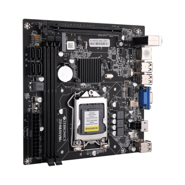 ZEBRONICS H61-NVMe DDR3 Motherboard, Intel 2nd & 3rd Gen, M.2 Slot
